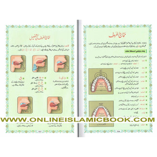 Tajweedi Quran with Urdu Tajweed Rules 16 Lines 8.5 x 6.0 Inch (7B) Hafzi Tajweedi, Medium Size