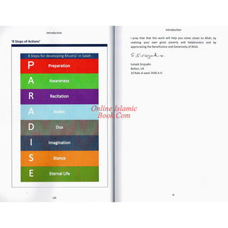 8 Steps For Developing Khushu’ In Salah(Book Includes 2 Audio Cds) By Suhaib Sirajudin