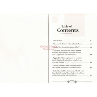 A Defense Of Eminent Scholar Shaykh Rabee' al-Madkhali