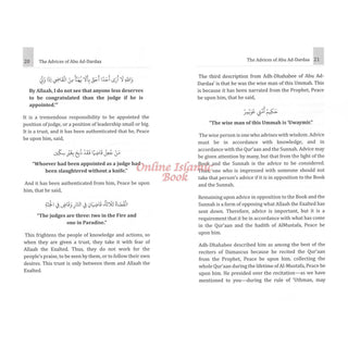 Advices of Abu Ad-Dardaa By Shaykh Saalih Ibn Abdul Aziz Aali Shaykh,ISBN: 9781467587563