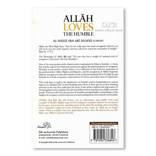 Allah Loves The Humble Al Hafiz Ibn Abi Dunya,ISBN: 9781904336846