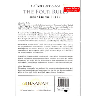 An Explanation Of The Four Rules Ragarding Shirk By Muhammad bin Abdil-Wahhaab