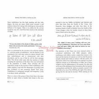 Being TruthFul With Allah By Shaykh Abdur Razzaq ibn Abdul Muhsin al-Badr,ISBN: 9781944241339