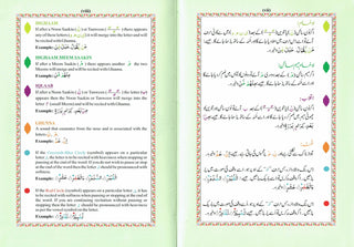 The Holy Quran Colour Coded Tajweed Rules english and arabic and urdu,Flexi cover,ref 123-CC,,Premium Leather Flexi Bound,