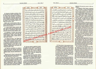 Quran in Turkish Language Arabic and Turkish Mushaf King Fahad Press Madinah (Medium size)