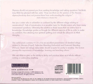 Fiqh of Menstruation by Abu Talha (4 Cd Pack)