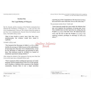 Collection Of Treatises; Fatawa on Fiqh Of Polygyny, Marital Conduct; Fair Treatment In Polygyny By Shaykh Muhammad Bin Salih al-Uthaymin,ISBN: 9781637957899