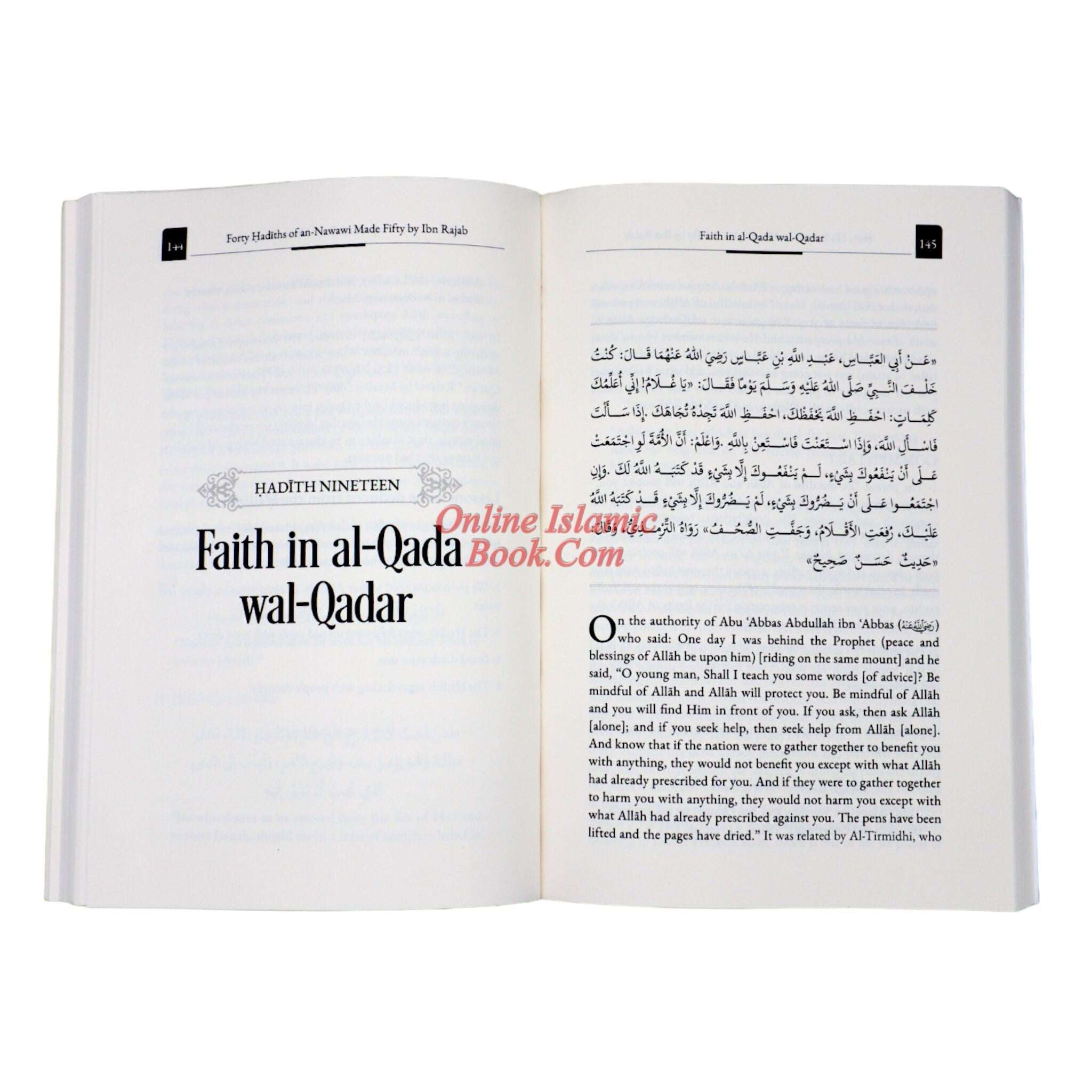 Hadith Commentary Commentary on Forty Hadith - In-Depth Islamic Teachings by Ibn Rajab ...