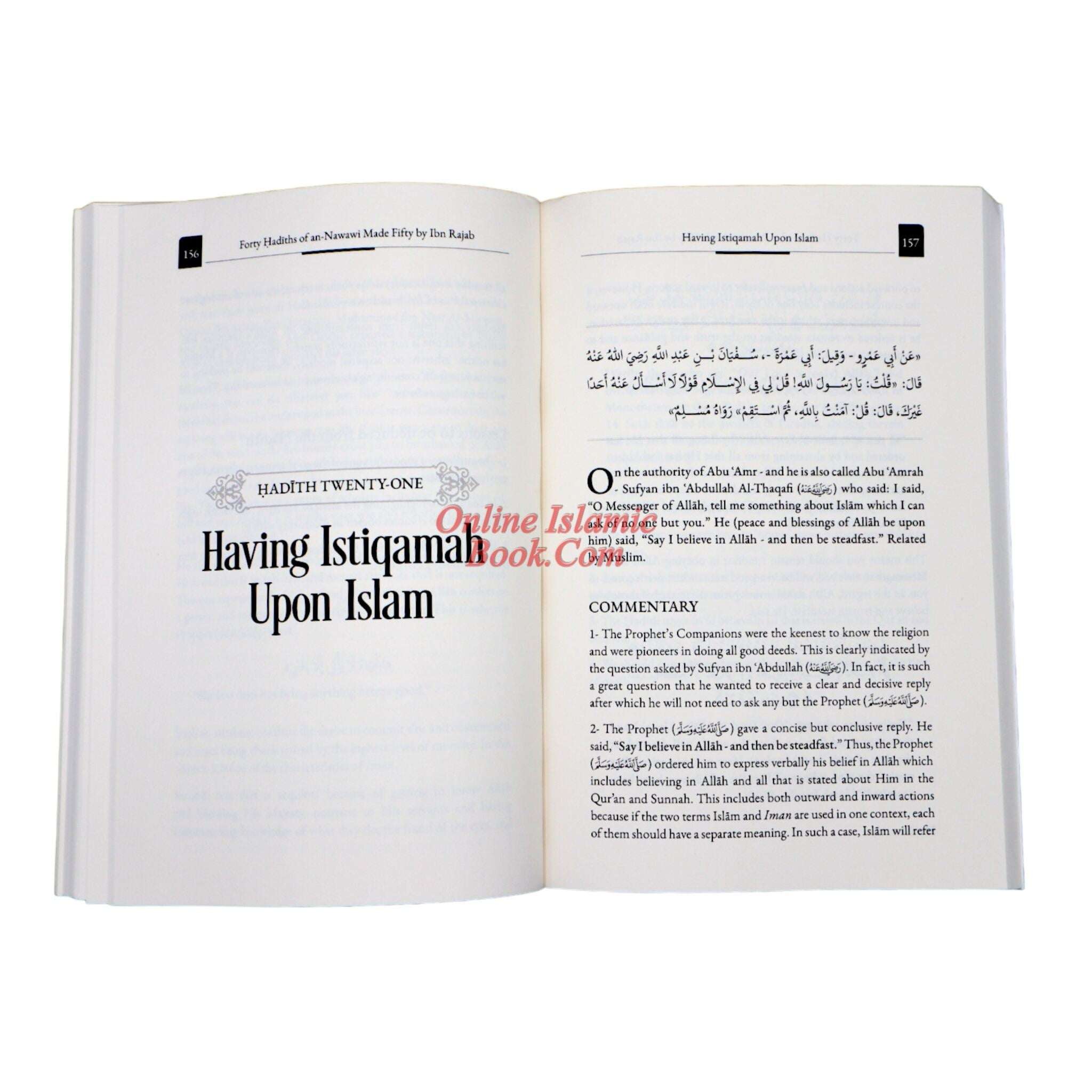 Hadith Commentary Commentary on Forty Hadith - In-Depth Islamic Teachings by Ibn Rajab ...