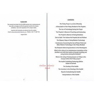 Contemporary Issues Related to the Friday Prayer