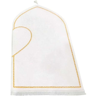 Couple Prayer Rug Set Thick Flannel Muslim Mat with Heart