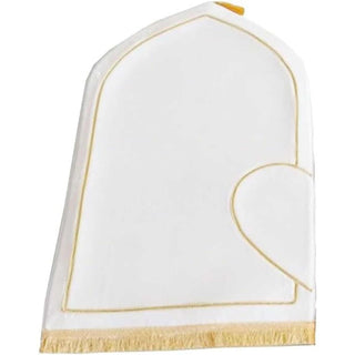 Couple Prayer Rug Set Thick Flannel Muslim Mat with Heart