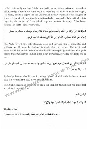 Creed Of The Ahlus-Sunnah Wal-Jamaaah By Muhammad Bin Salih Al-Uthaymin,