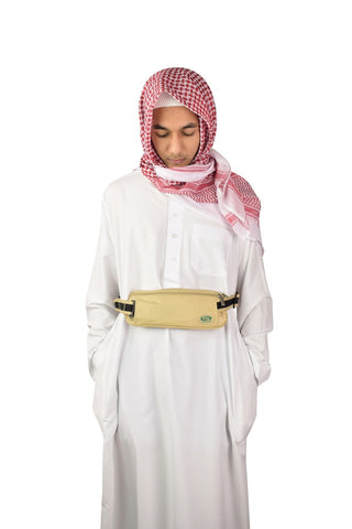 Hajj & Umrah - Anti-Theft Waist Bag & Ihram Belt (Medium)