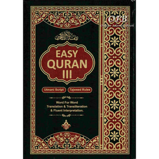 Easy Quran 3 Uthmani Script with Tajweed Rules Word-by-Word English Translation