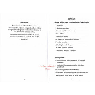 Etiquettes and Fiqh Issues in Social Media Use