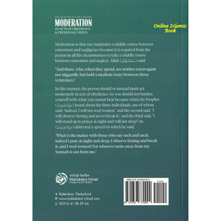 Explanation of The Chapter on Moderation in Acts of Obedience & Preserving Deeds