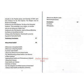 Fatwaa-Making and the Use of Weak Hadith by Jamaal Zarabozo