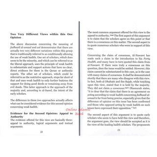 Fatwaa-Making and the Use of Weak Hadith by Jamaal Zarabozo