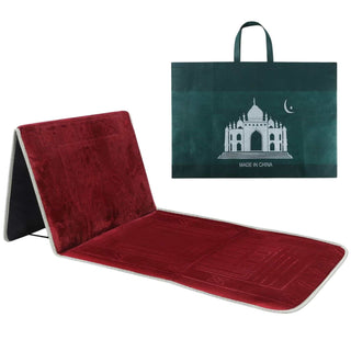 Prayer Rug with Back Support Foldable Meditation Floor Chair