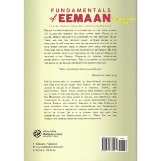 Fundamentals Of Eemaan By Shaykh Abdul Azeez Bin Abdullah Bin Baaz