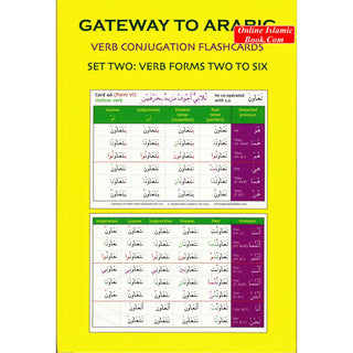 Gateway to Arabic Verb Conjugation Flashcards Set Two: Verb Forms Two to Six By  Imran Alawiye