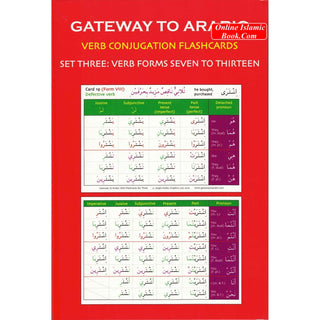 Gateway to Arabic Verb Conjugation Flashcards Set Three: Verb Forms Seven To Thirteen By Imran Hamza Alawiye