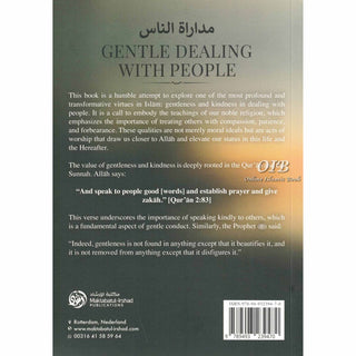 Gentle Dealing with People by Al Hafiz Ibn Abi Dunya,ISBN: 9789493439470