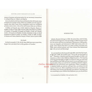 Having Good Thoughts of Allah by Al-Hafiz Ibn Abi Dunya
ISBN: 9781904336839