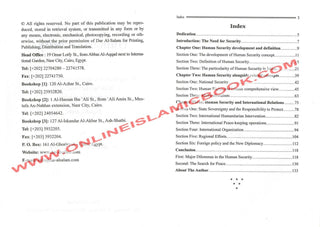 Human Security And It's Application in the International Forums (English/Arabic) By Dr. Abeer Bassiouny Radwan