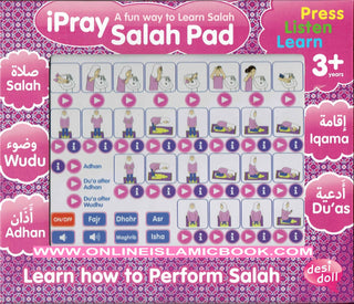 ipray Salah Pad For Girl ( A Fun Way To Learn Salah ) By Desi Doll Company 5060194820445