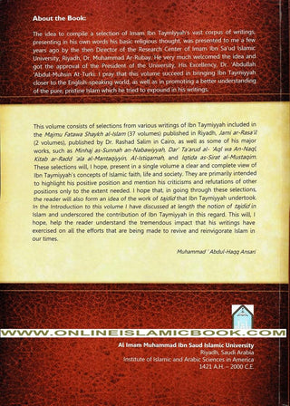 Ibn Taymiyyah expounds on Islam (Selected writings of Shaykh al-Islam Taqi ad-Din Ibn Taymiyyah on Islamic faith, life, and society) By Aḥmad ibn ʻAbd al-Ḥalīm Ibn Taymīyah