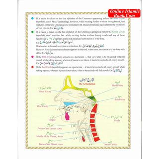 Juz Amma with colour coded Tajweed Rules in English,(30th Part only) (Persian/Urdu script)