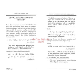 Khushu In The Prayer