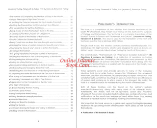 Lessons on Fasting, Taraaweeh & Zakaat With Forty Eight Questions & Answers on Fasting By Imaam Muhammad bin Saalih Al- Uthaimeen,9780977752256,