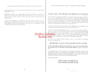 Lessons on Fasting, Taraaweeh & Zakaat With Forty Eight Questions & Answers on Fasting By Imaam Muhammad bin Saalih Al- Uthaimeen,9780977752256,