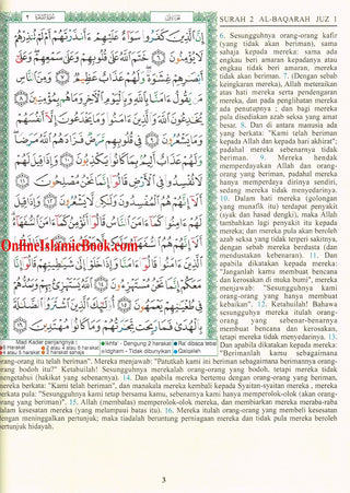 Quran In Bahasa Malaysia Language, Mushaf Tajwid Beserta Terjemahan Dalam Bahasa Malaysia (Arabic To Malaysia Translation),9789933423070,