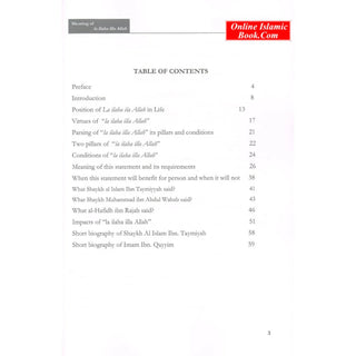 Meaning of La Ilaha Illa Allah Its Prerequisite and Its Impacts on the Individual and the Society By Dr. Fawzan Bin Salen Bin Fawzan