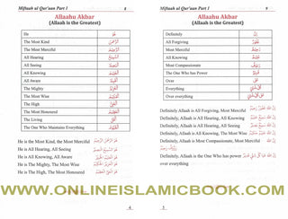 Miftah Ul Quran Parts 1-4 By Maulana Mahfuz ur Rahman Naami,