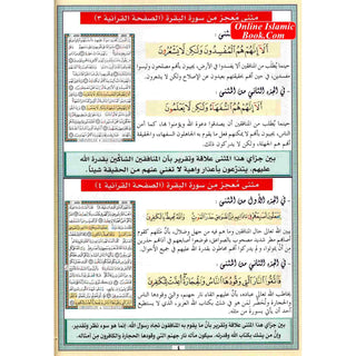 Miraculous Dual Verses in Quranic Pages (Arabic Only)