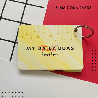 Daily Dua Cards, Islamic Flash Cards for Muslim Children