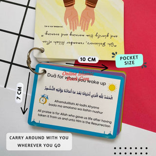 Daily Dua Cards, Islamic Flash Cards for Muslim Children