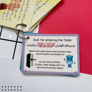 Daily Dua Cards, Islamic Flash Cards for Muslim Children