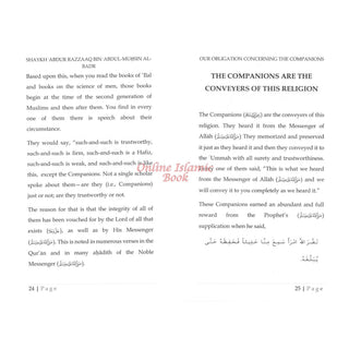 Our Obligation Concerning The Companions