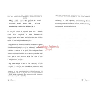 Our Obligation Concerning The Companions