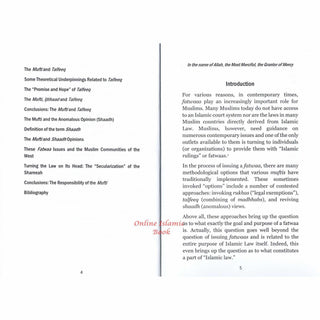 Principles of Fatwaa-Making Easiest Opinions Madhhab-Combining and Anomalies