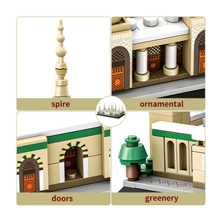 Prophet's Mosque, Medina, Architecture Model to Assemble with Building Blocks