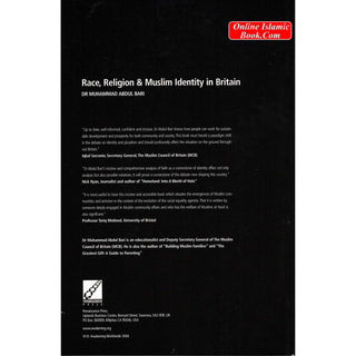 Race Religion and Muslim Identity In Britain By Muhammad Abdul Bari