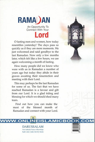 Ramadan-An Opportunity to Connect With Your Lord By shykh Muhammad al-Arifi
ISBN: 9786035002585