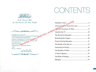 Ramadan-An Opportunity to Connect With Your Lord By shykh Muhammad al-Arifi
ISBN: 9786035002585